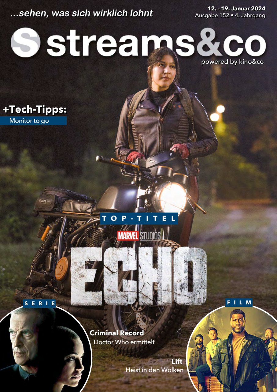 STREAMS AND CO magazine side cover Issue 152 12 January 2024
