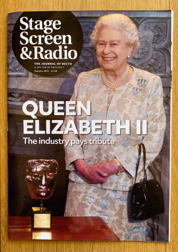 STAGE SCREEN AND RADIO magazine side cover Autumn 2022