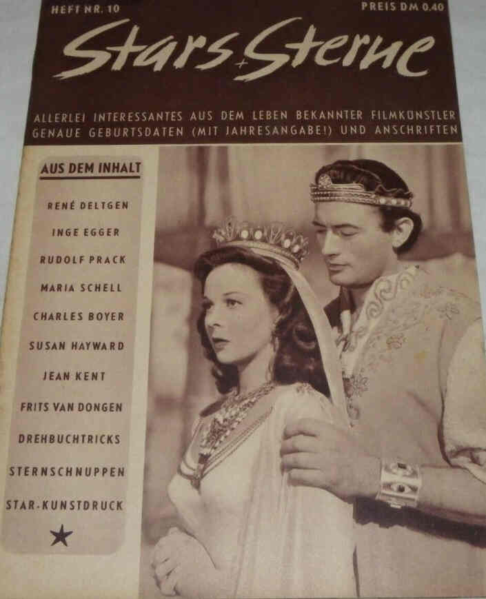 STARS UND STERNE magazine side cover Issue 10   1952