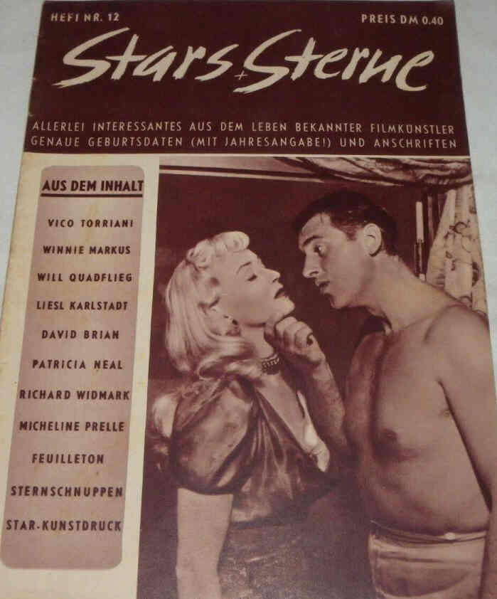 STARS UND STERNE magazine side cover Issue 12   1952