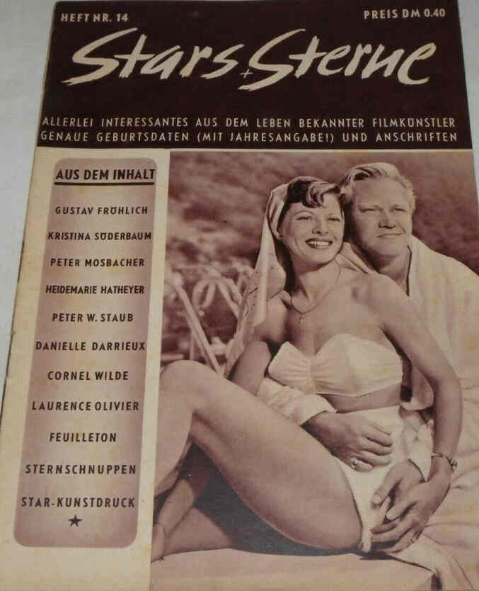 STARS UND STERNE magazine side cover Issue 14   1952