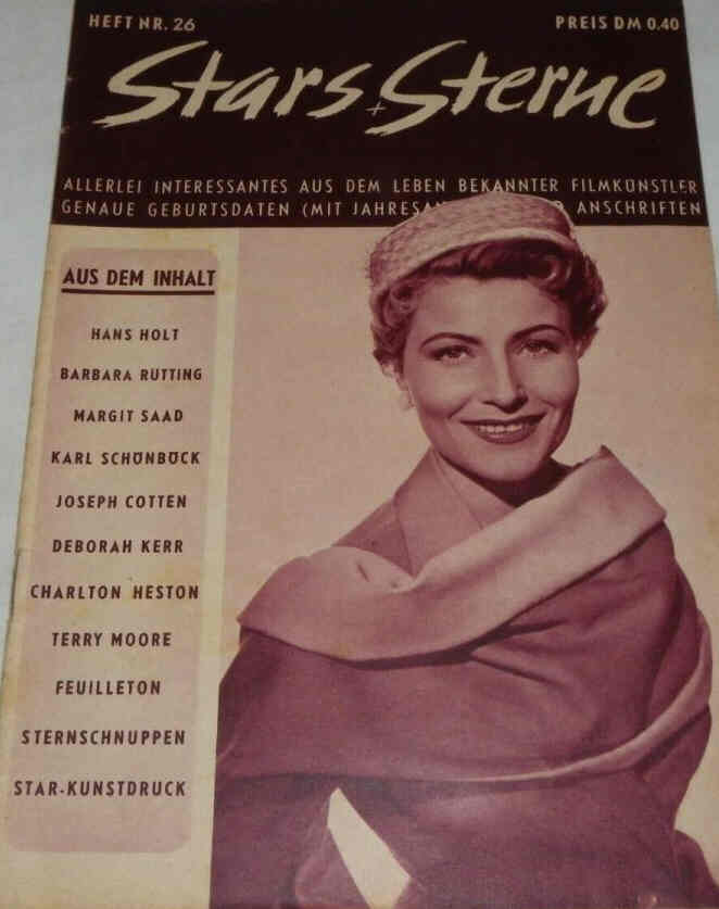 STARS UND STERNE magazine side cover Issue 26   1952