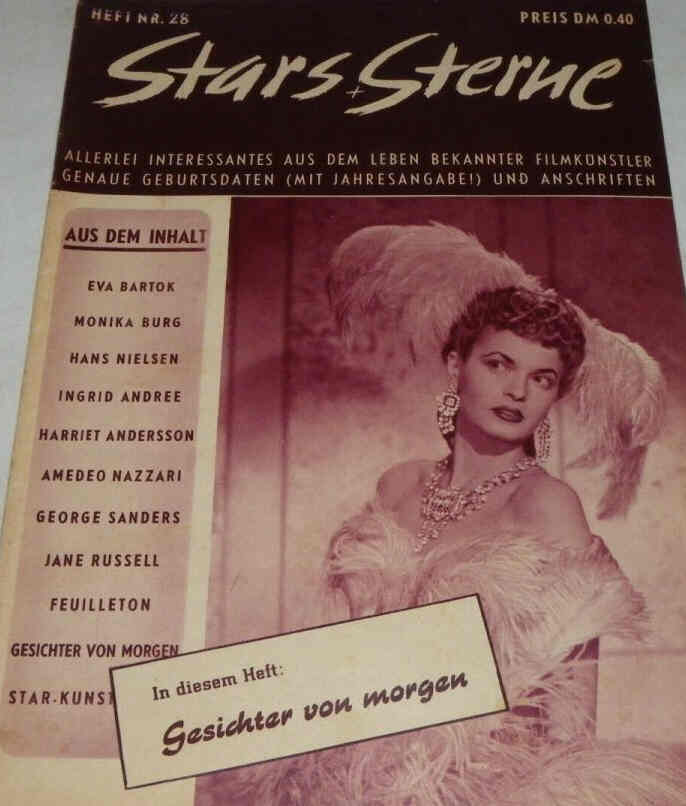 STARS UND STERNE magazine side cover Issue 28   1952