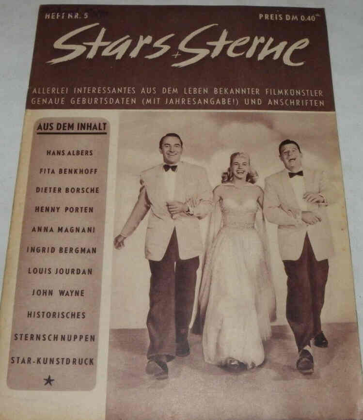 STARS UND STERNE magazine side cover Issue 5   1952