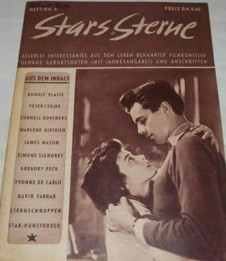 STARS UND STERNE magazine side cover Issue 6   1952