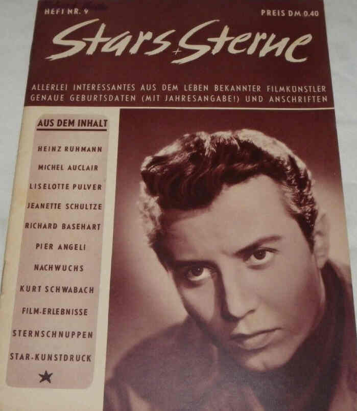 STARS UND STERNE magazine side cover Issue 9   1952
