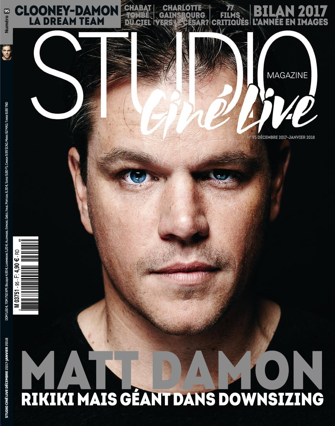 STUDIO CINE LIVE magazine side cover Issue 95  December 2017 - January 2018 