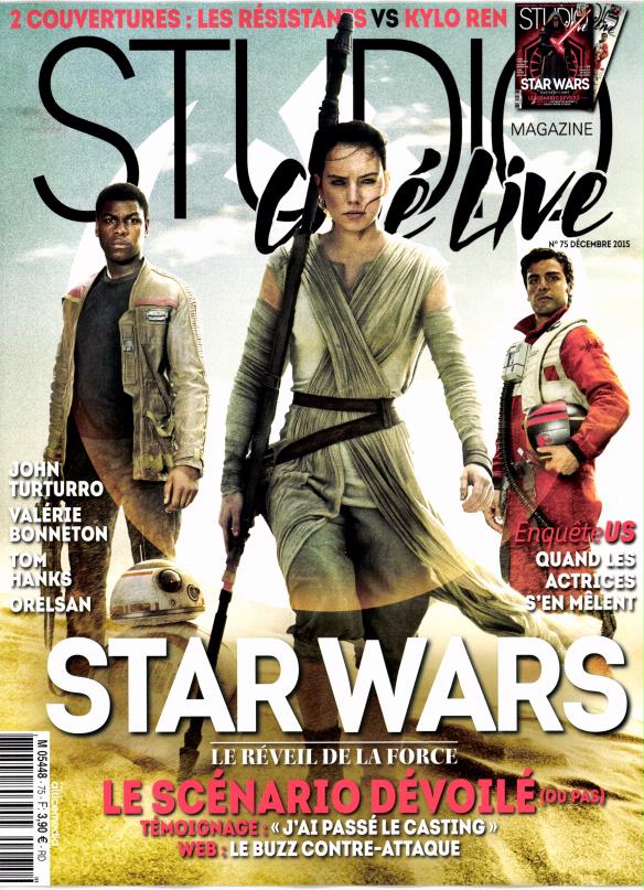STUDIO CINE LIVE magazine side cover Issue 75 December 2015