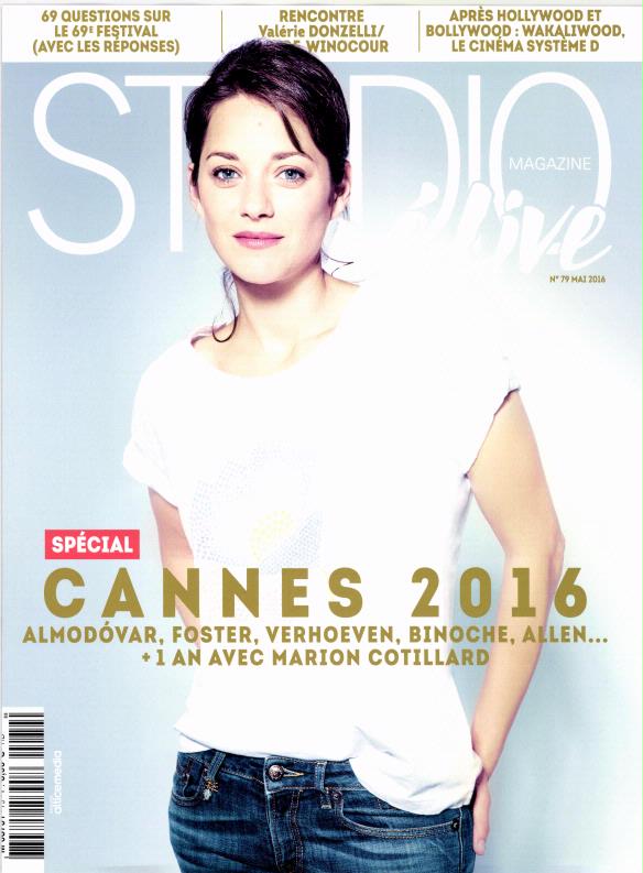 STUDIO CINE LIVE magazine side cover Issue 79 May 2016