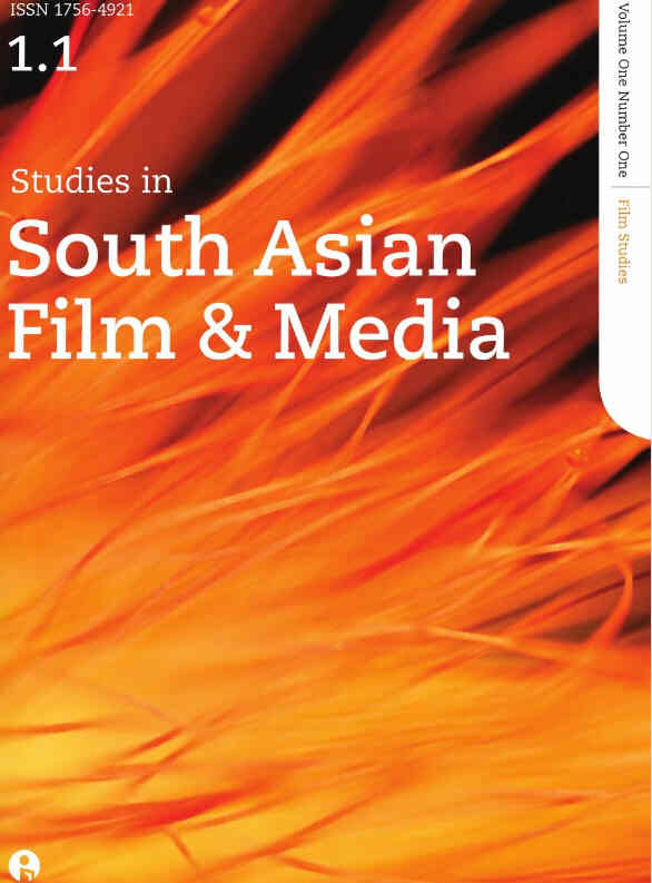 STUDIES IN SOUTH ASIAN FILM AND MEDIA magazine side cover Issue 1  Vol 1 #1  