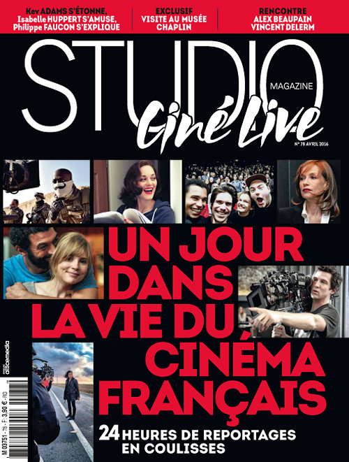 STUDIO CINE LIVE magazine side cover Issue 78 April 2016