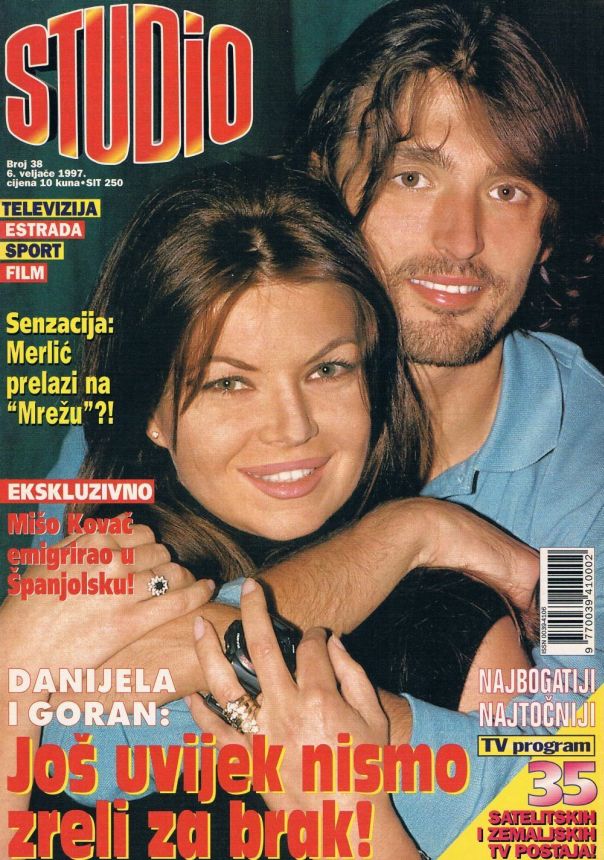 STUDIO (Croatia) magazine side cover Issue 38 6 February 1997