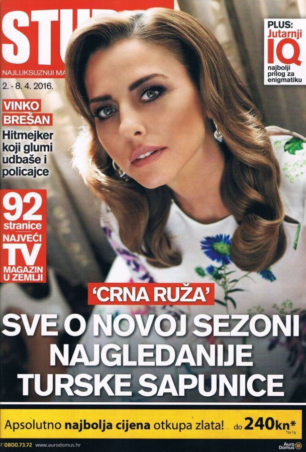 STUDIO (Croatia) magazine side cover 2 April 2016