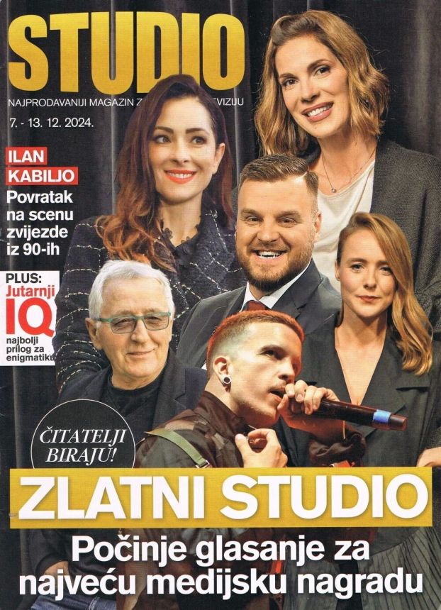 STUDIO (Croatia) magazine side cover Issue 1025 7 December 2024
