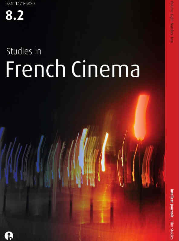 STUDIES IN FRENCH CINEMA magazine side cover  Vol 8 #2  