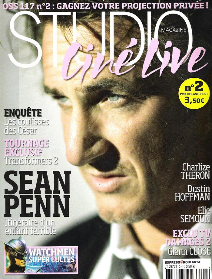 STUDIO CINE LIVE magazine side cover Issue 2 March 2009