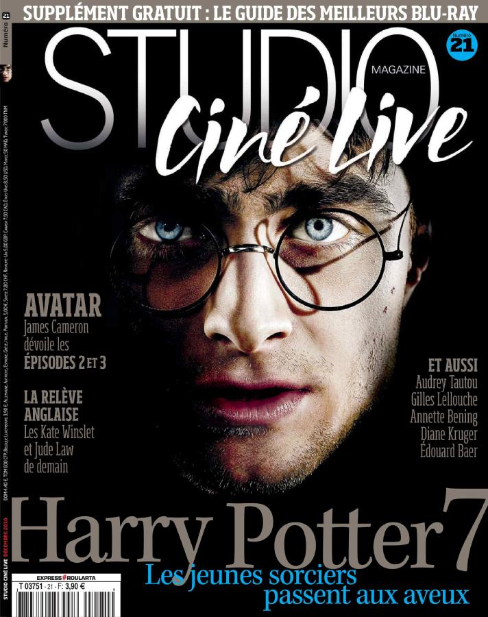 STUDIO CINE LIVE magazine side cover Issue 21 November 2010