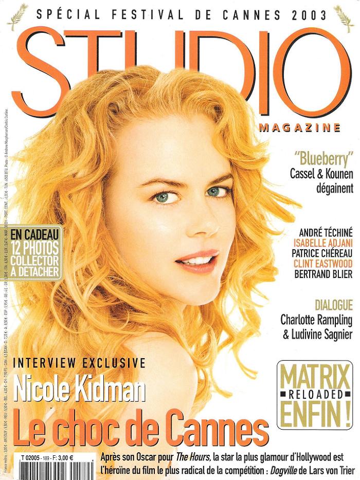 STUDIO magazine side cover Issue 189 May 2003