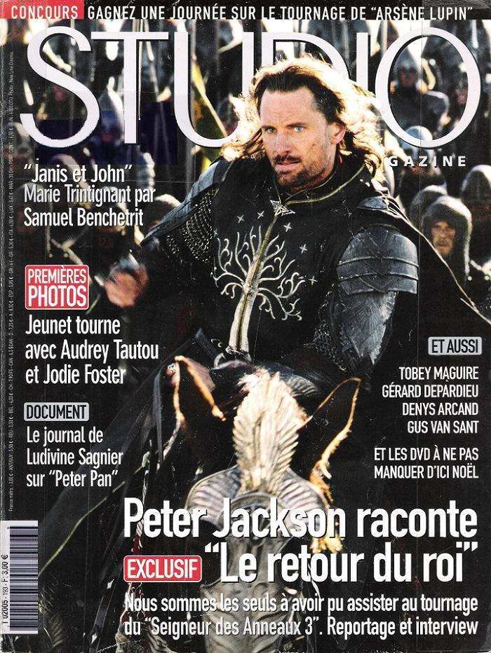STUDIO magazine side cover Issue 193 October 2003