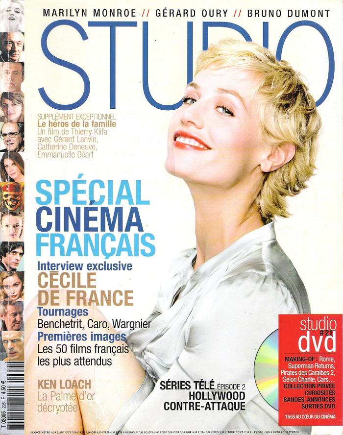 STUDIO magazine side cover Issue 226 September 2006