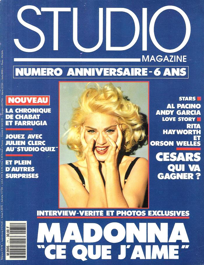 STUDIO magazine cover Issue 71 March 1993