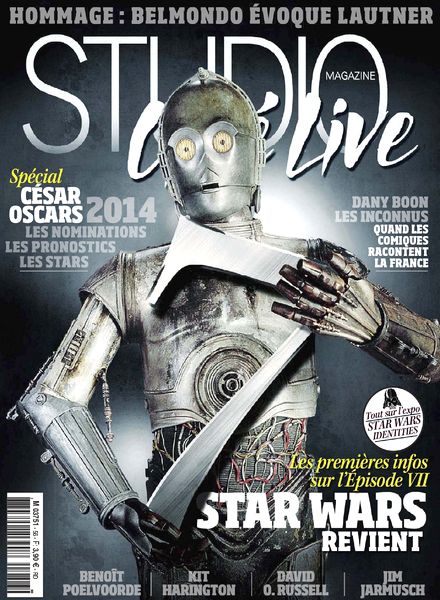 STUDIO CINE LIVE magazine side cover Issue 56 February 2014