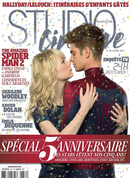 STUDIO CINE LIVE magazine side cover Issue 58 April 2014