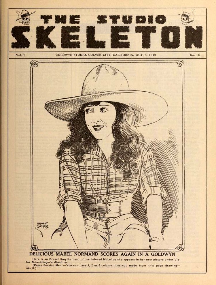 STUDIO SKELETON magazine side cover Issue 16 4 October 1919