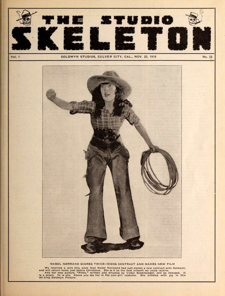 STUDIO SKELETON magazine side cover Issue 23 22 November 1919
