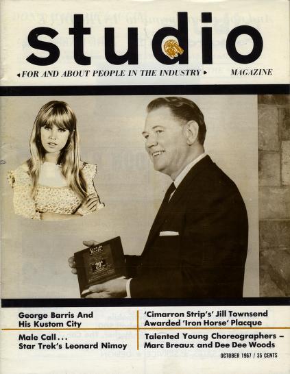 STUDIO (USA) magazine side cover  Vol 2 No  6  October 1967
