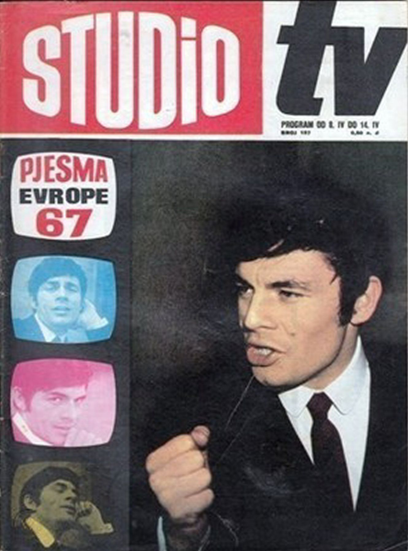 STUDIO (Yugo) magazine side cover Issue 157   1967