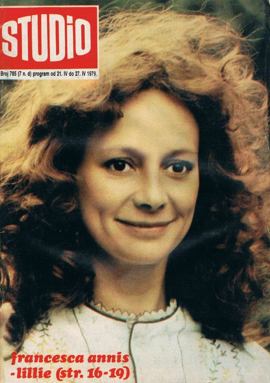 STUDIO (Yugo) magazine side cover Issue 785 21 April 1979