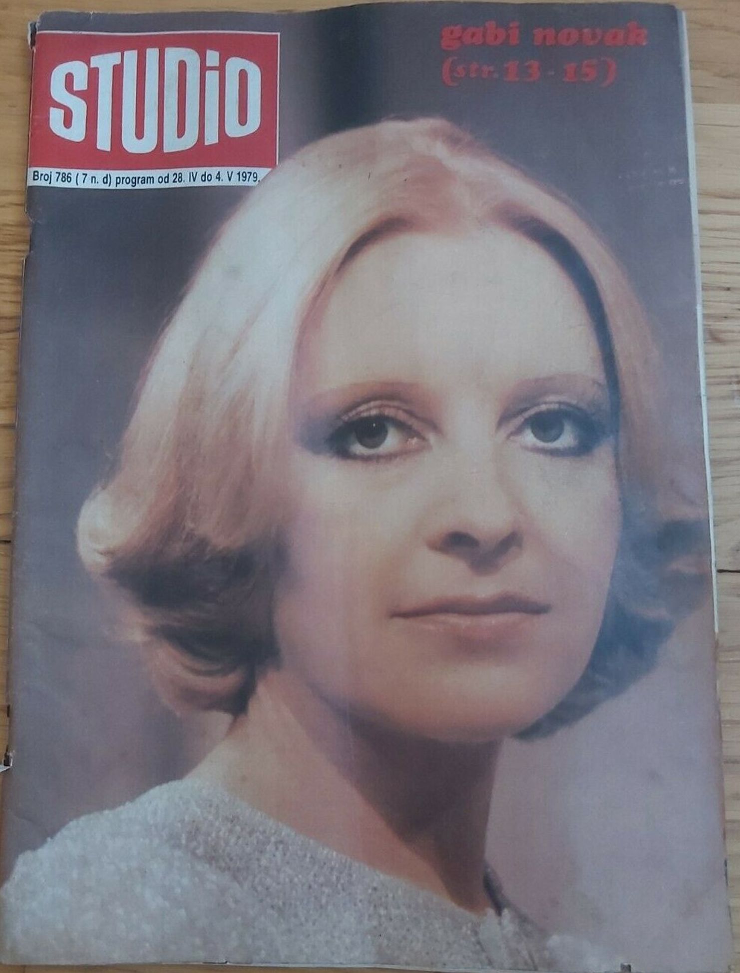 STUDIO (Yugo) magazine side cover Issue 786 28 April 1979