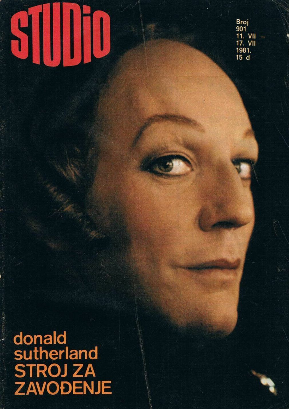 STUDIO (Yugo) magazine side cover Issue 901 11 July 1981