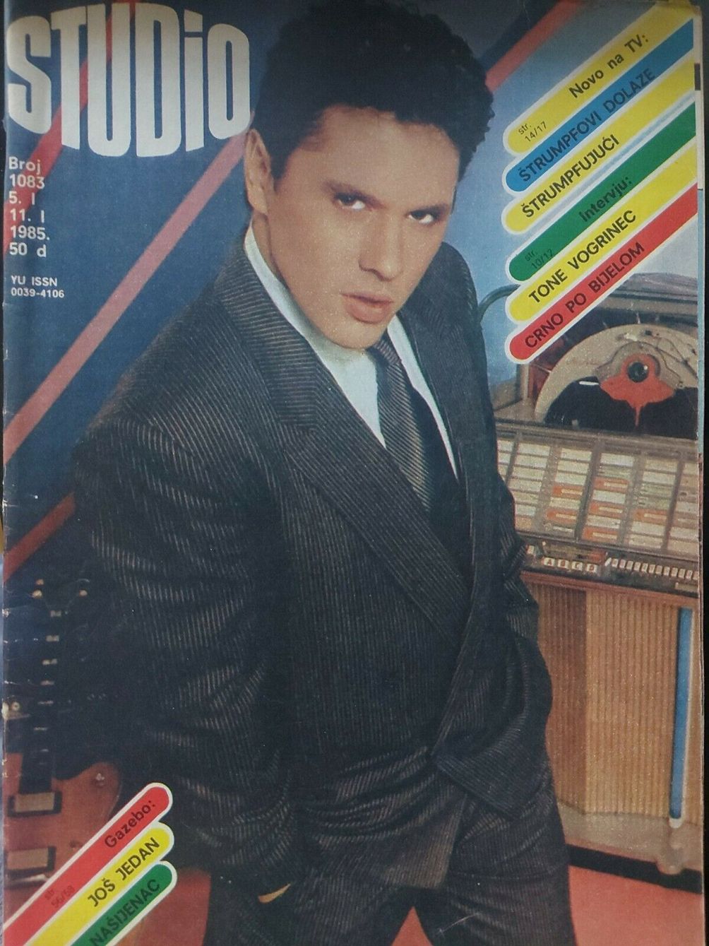 STUDIO (Yugo) magazine side cover Issue 1083 5 January 1985