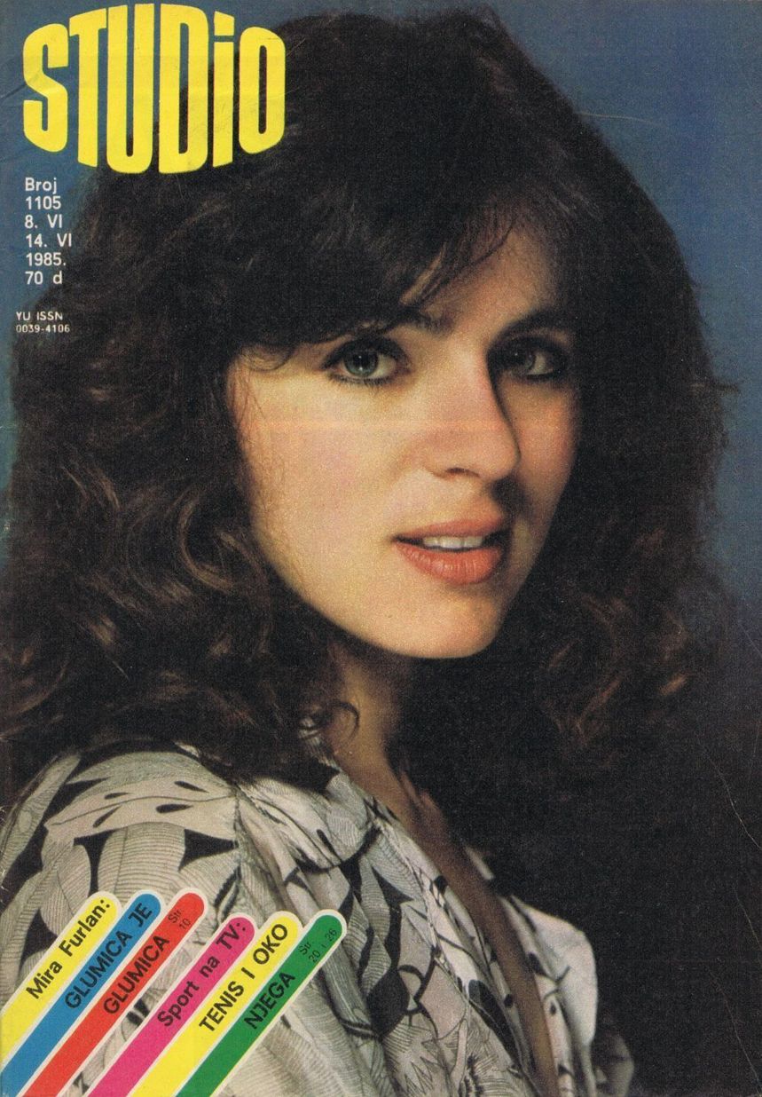 STUDIO (Yugo) magazine side cover Issue 1105 8 June 1985