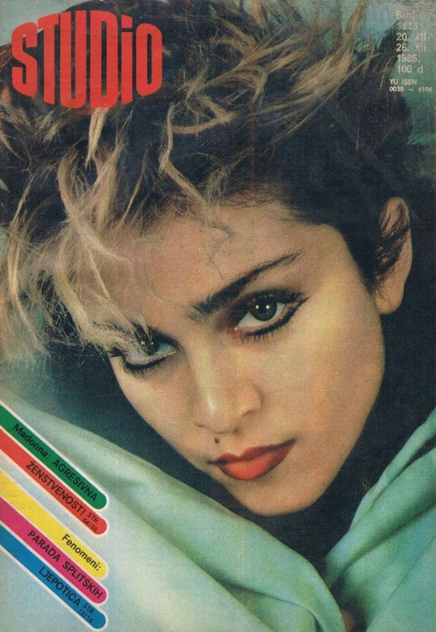 STUDIO (Yugo) magazine side cover Issue 1133  December 1985