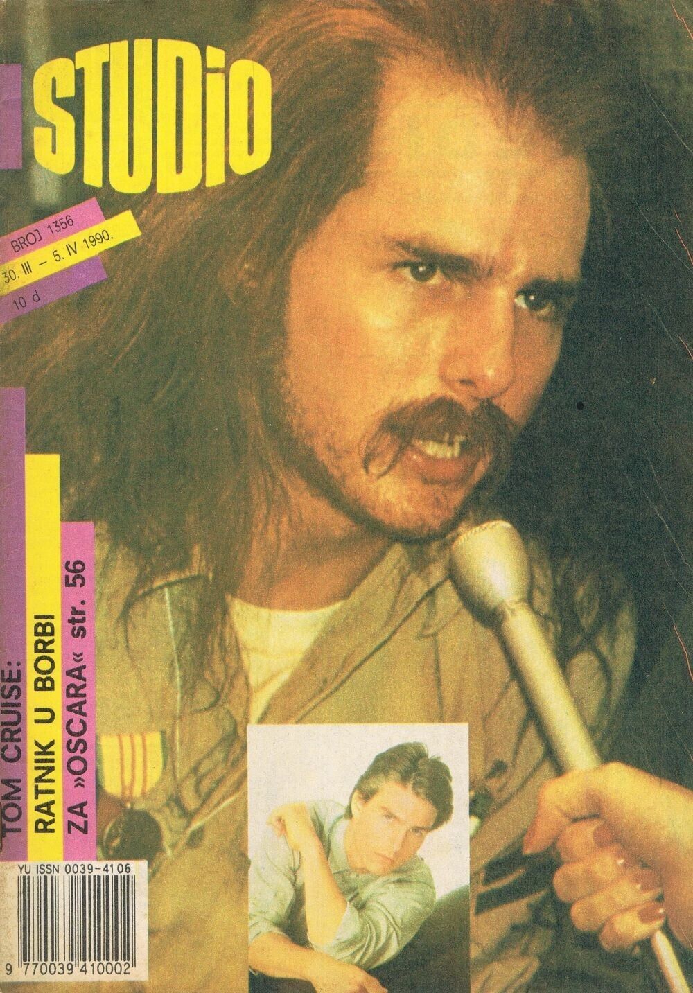 STUDIO (Yugo) magazine side cover Issue 1356 30 March 1990