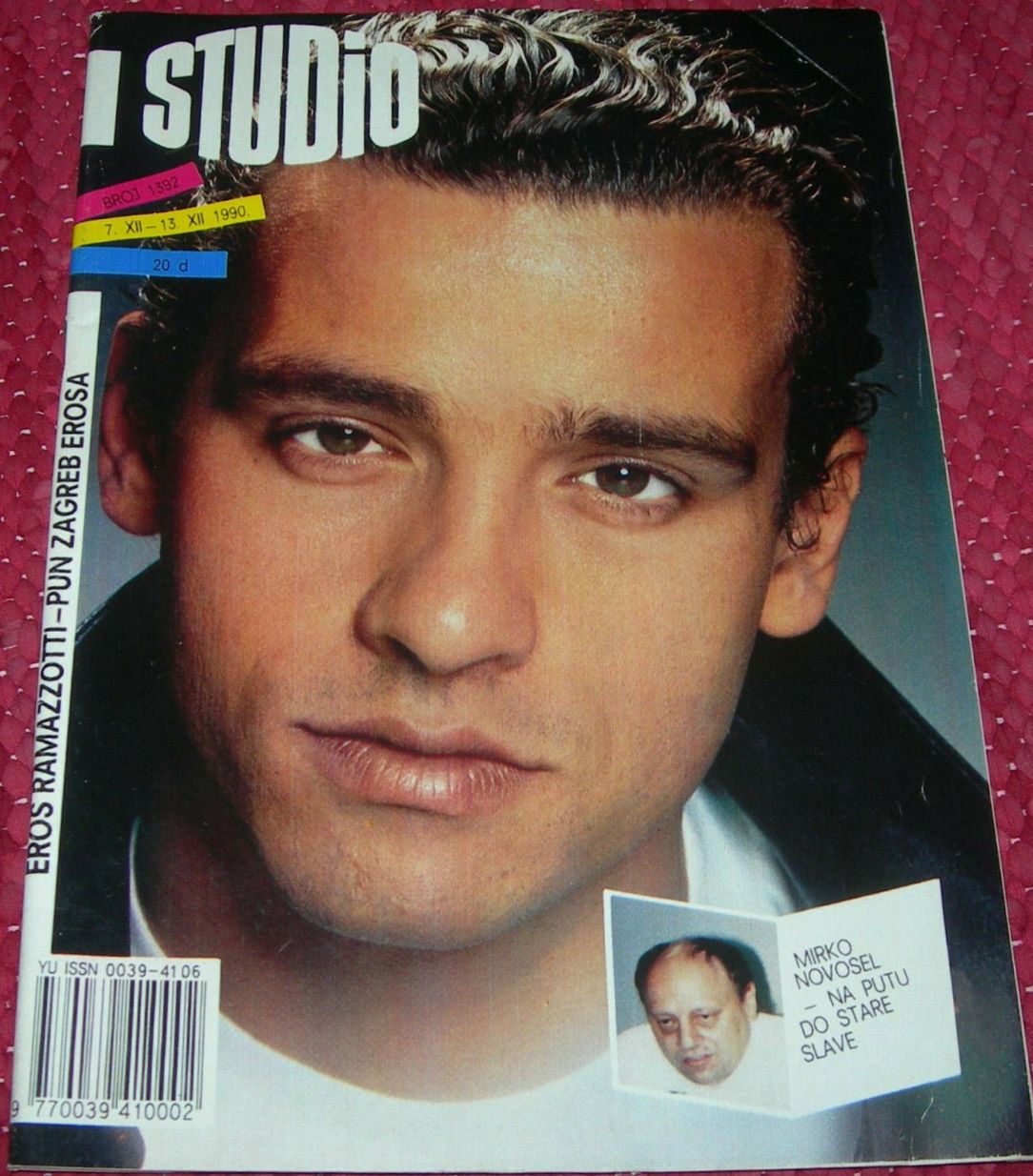 STUDIO (Yugo) magazine side cover Issue 1392  December 1990