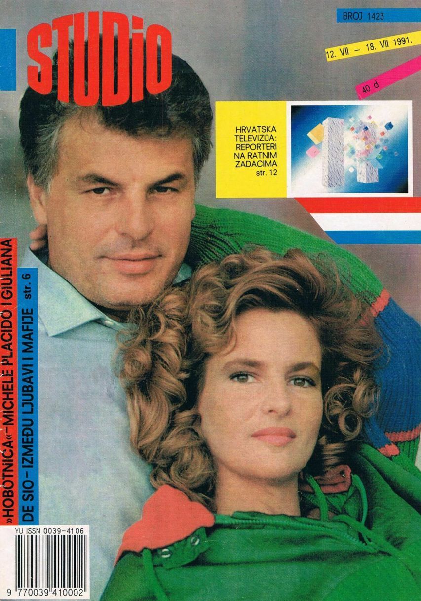 STUDIO (Yugo) magazine side cover Issue 1423 12 July 1991