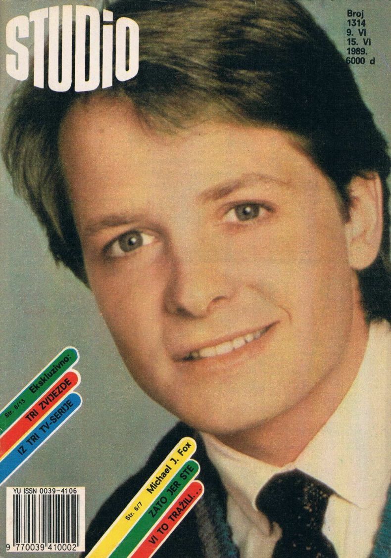 STUDIO (Yugo) magazine side cover Issue 1314 9 June 1989