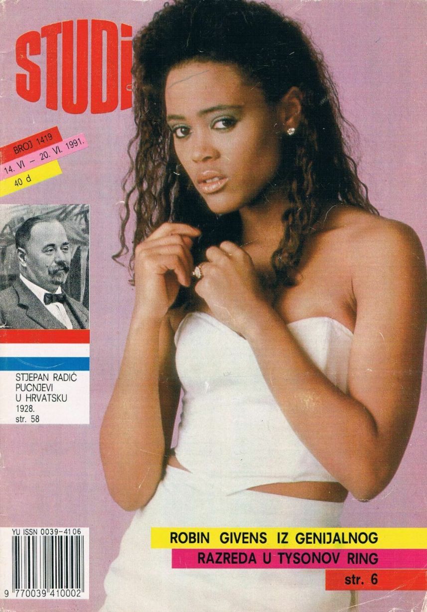 STUDIO (Yugo) magazine side cover Issue 1419 14 June 1991