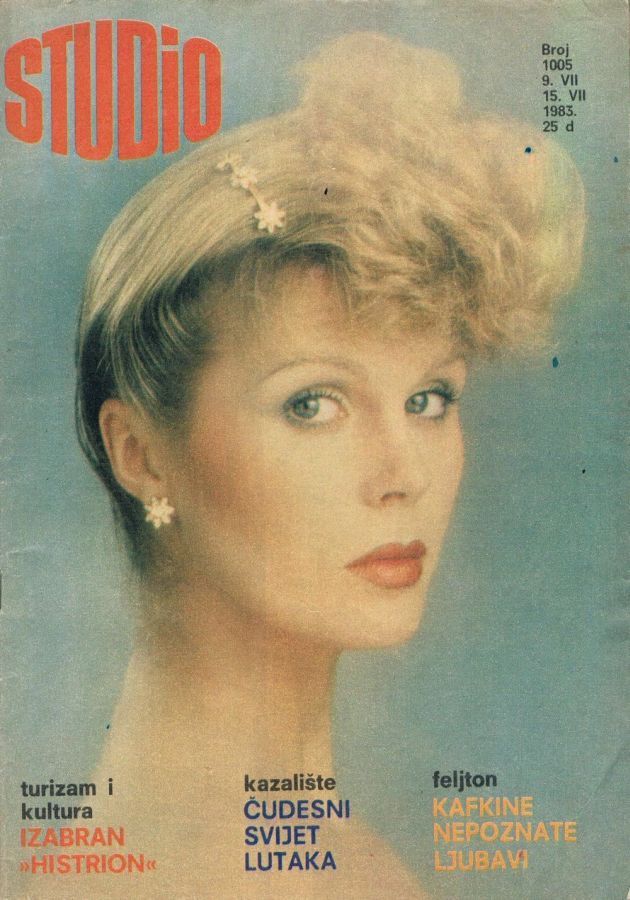 STUDIO (Yugo) magazine side cover Issue 1005 9 July 1983