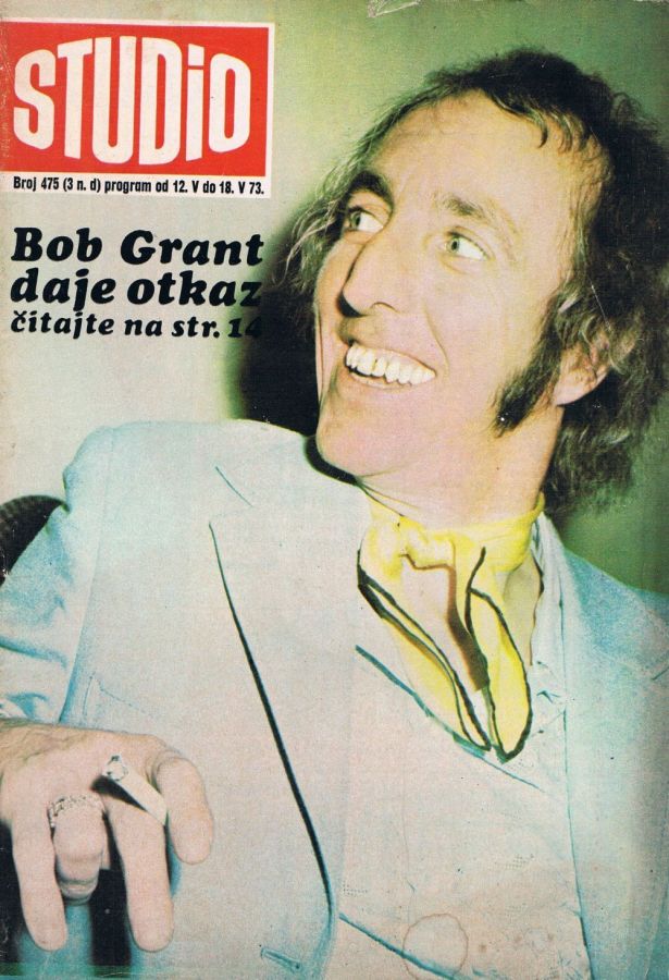 STUDIO (Yugo) magazine side cover Issue 475 12 May 1973