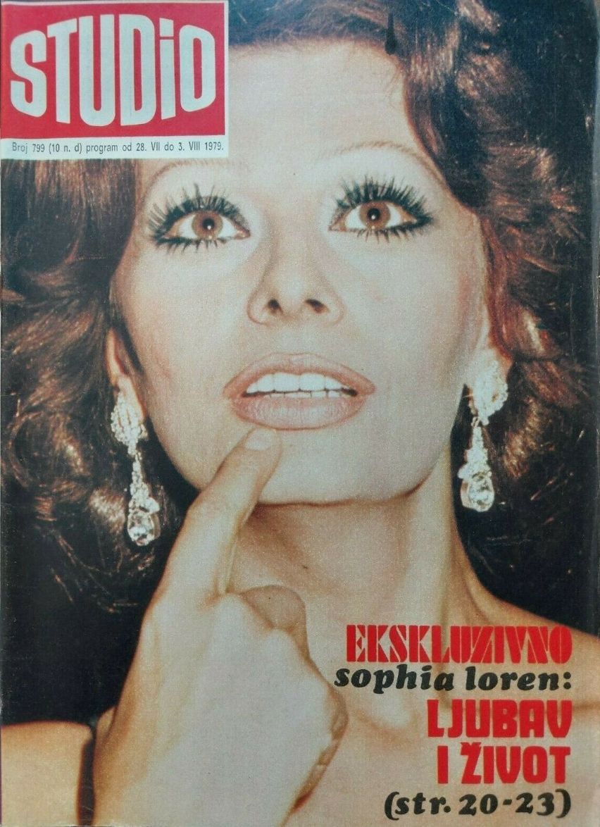 STUDIO (Yugo) magazine side cover Issue 799 28 July 1979