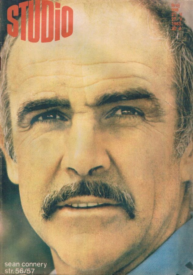 STUDIO (Yugo) magazine side cover Issue 998 21 May 1983