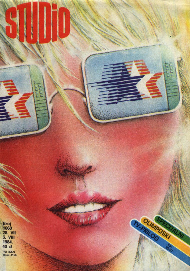 STUDIO (Yugo) magazine side cover Issue 1060 28 July 1984