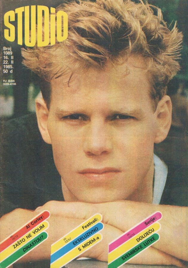 STUDIO (Yugo) magazine side cover Issue 1089 16 February 1985
