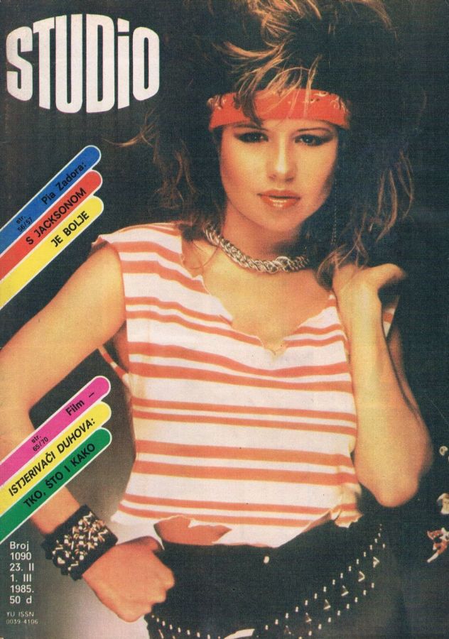 STUDIO (Yugo) magazine side cover Issue 1090 23 February 1985