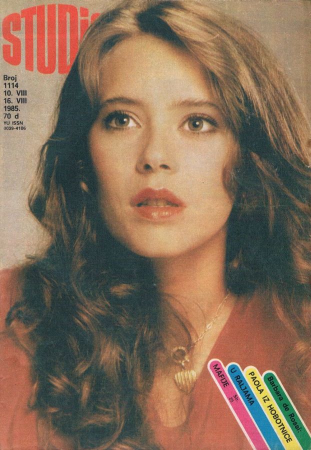 STUDIO (Yugo) magazine side cover Issue 1114 10 August 1985